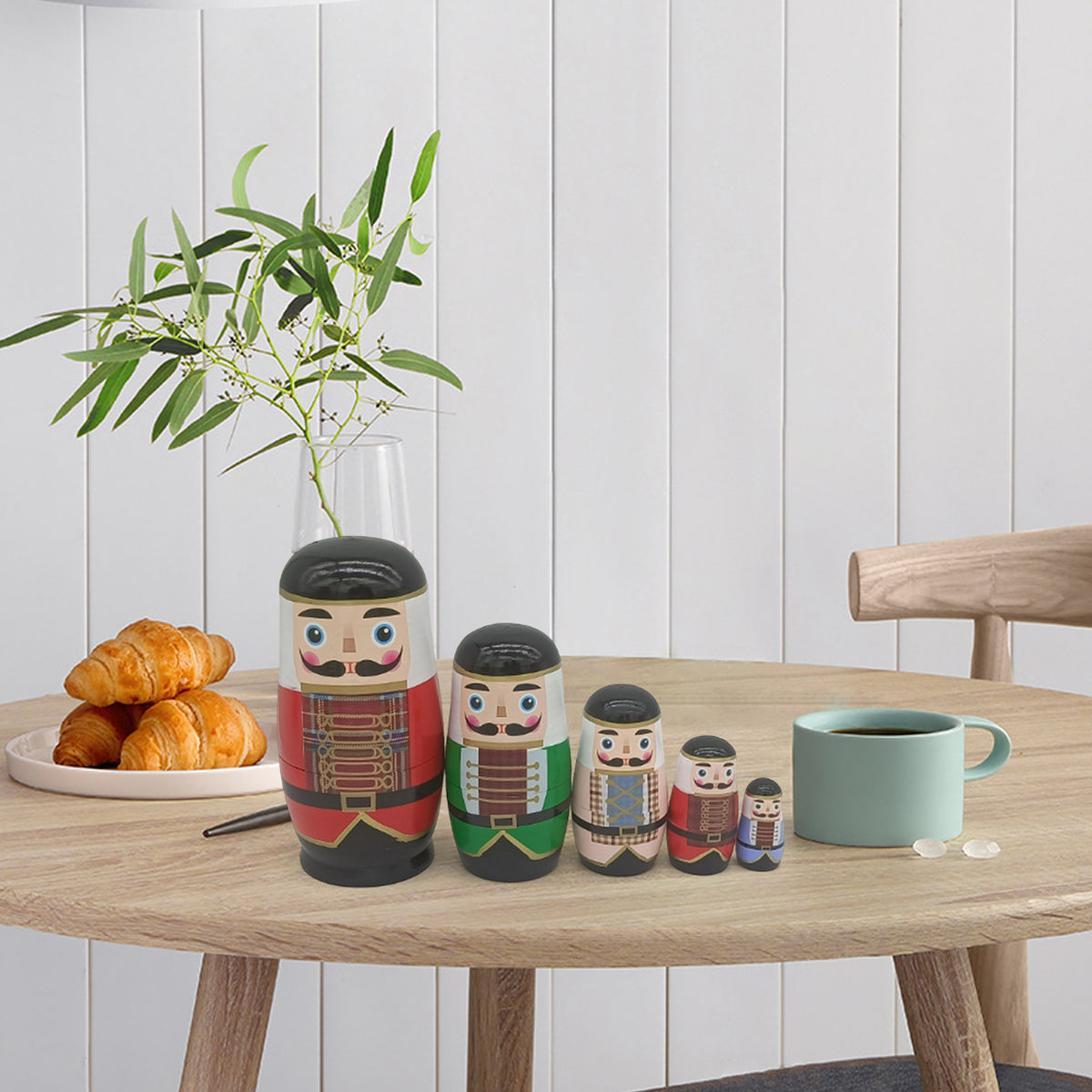 Walnut Soldier Nesting Doll Toy H199643