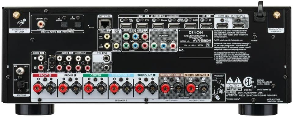 8K Ultra HD 7.2 Channel AV Receiver Black E189