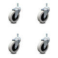 3 inch Swivel Polyurethane Casters, Set of 4 X891426
