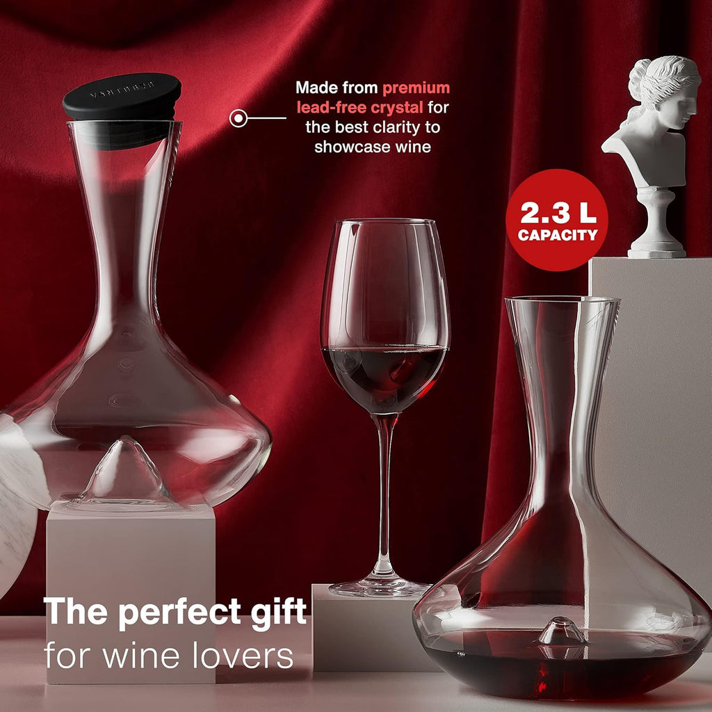 Wine Decanter with Silicone Stopper Lid Pack of 2 E8504