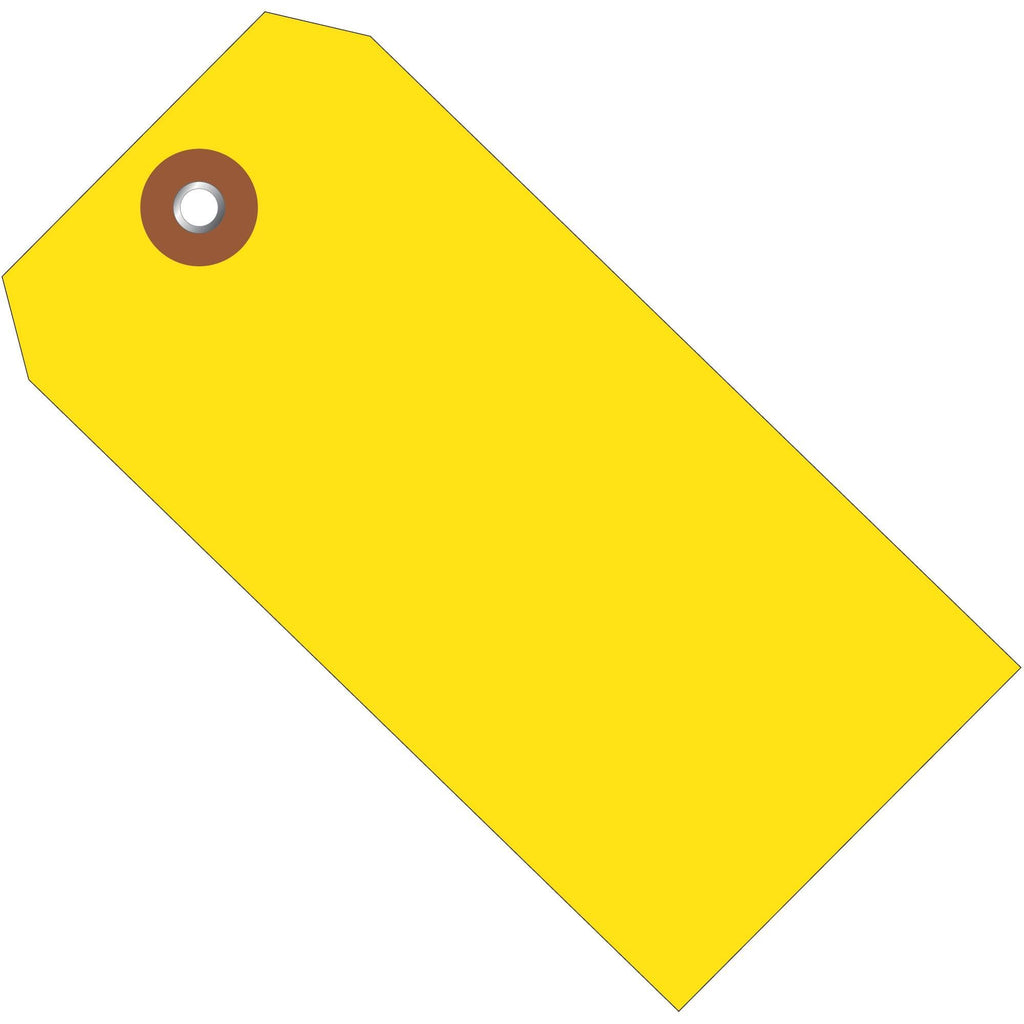 Yellow Plastic Shipping Tags, 100/Case Z4227