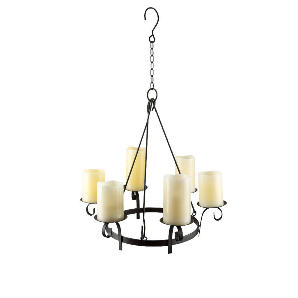 Wrought Iron Hanging Gazebo Candelabra P87857