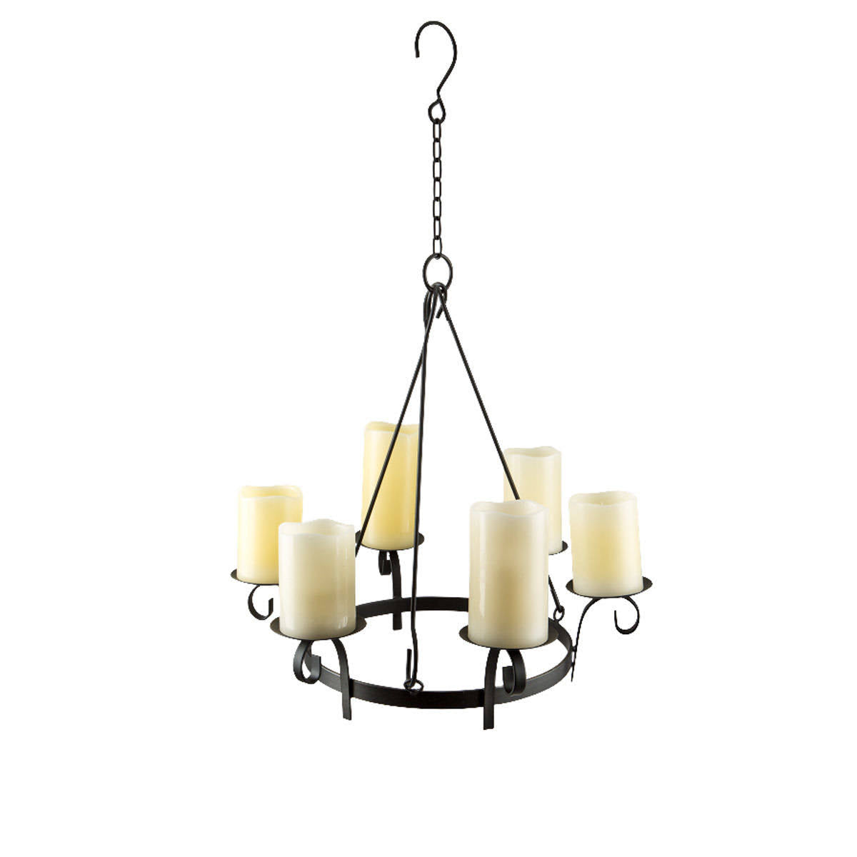 Wrought Iron Hanging Gazebo Candelabra P87857
