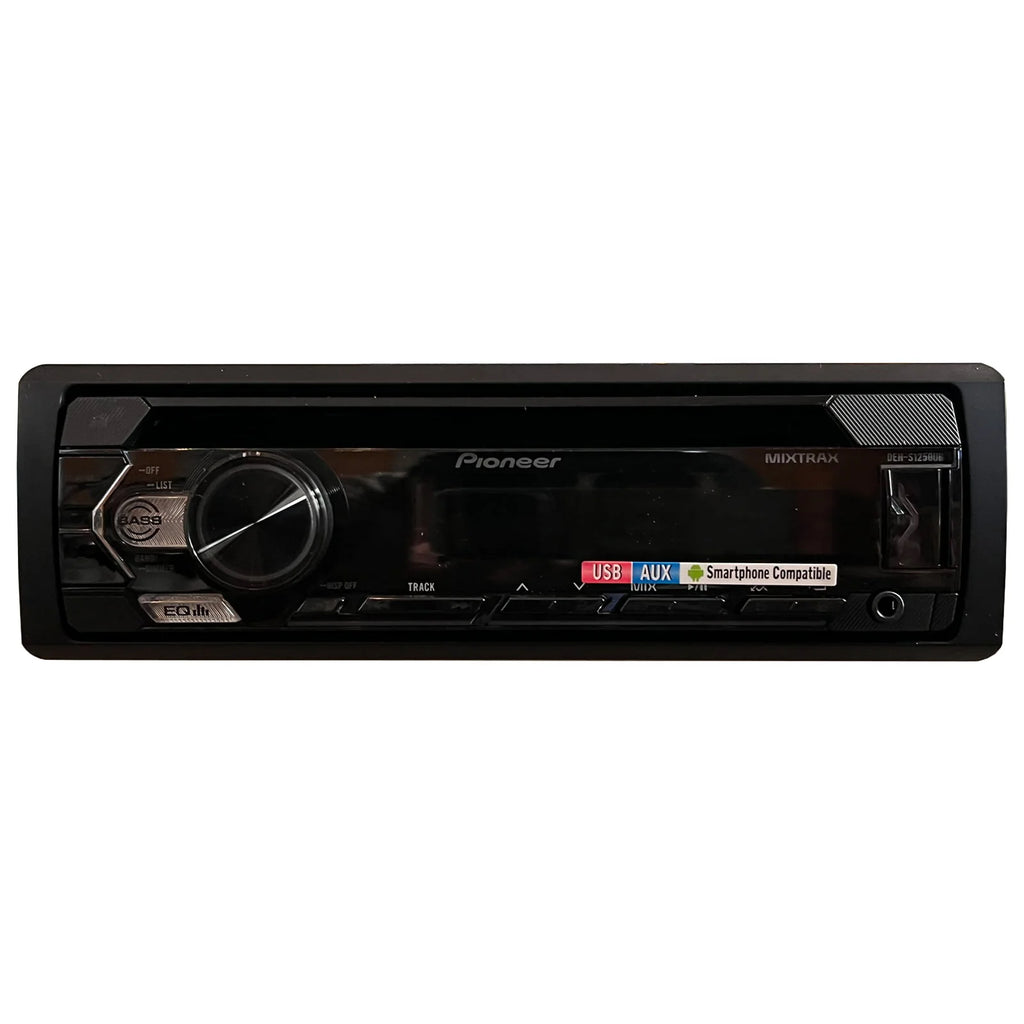 Single DIN AM/FM CD Receiver with 6.5 Marine Speakers and Install Kit L669370