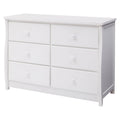 6 Drawer White Dresser F16687