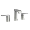 8 in. Widespread Double Handle Bathroom Faucet Brushed Nickel R293