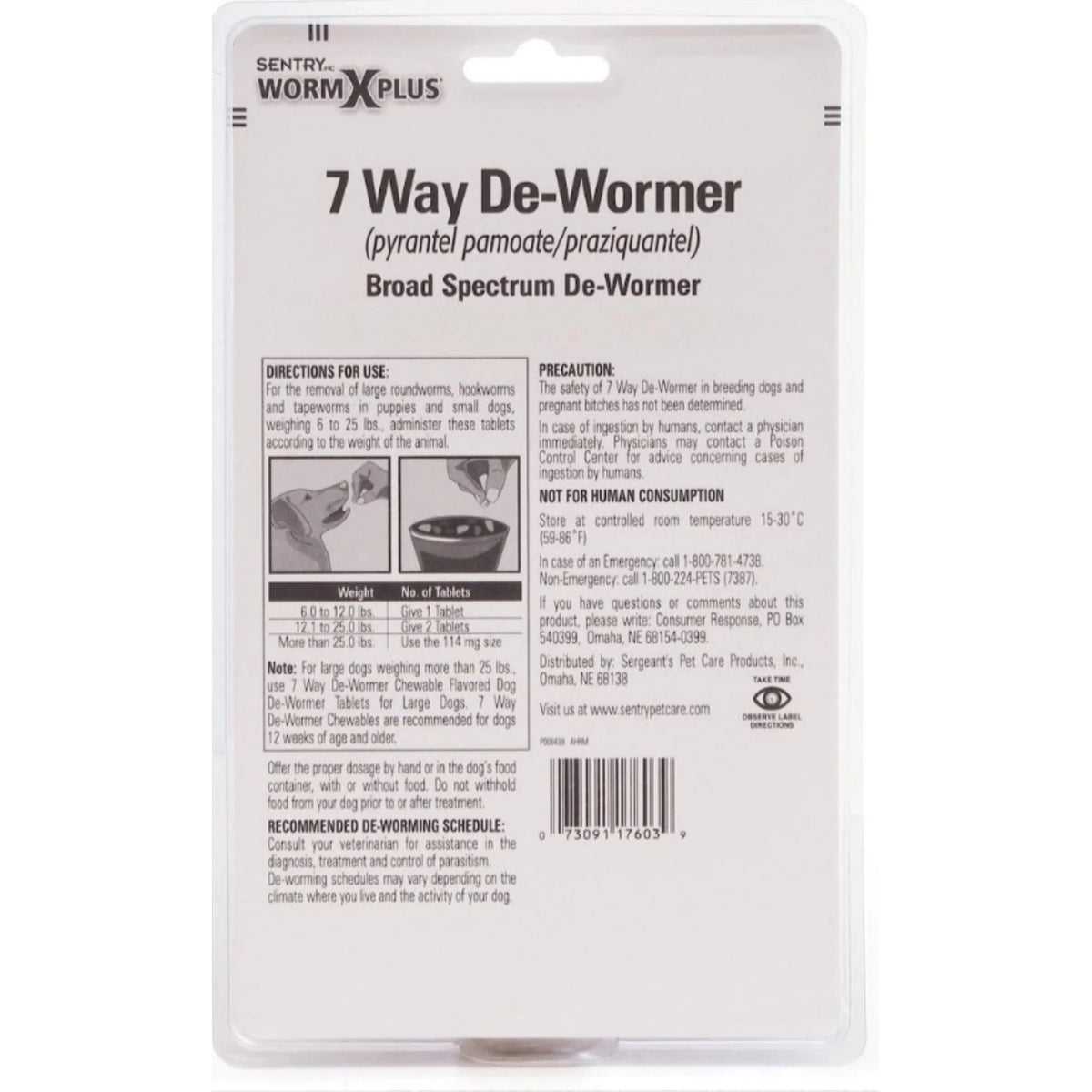 7 Way De-Wormer for Puppies and Small Dogs N468