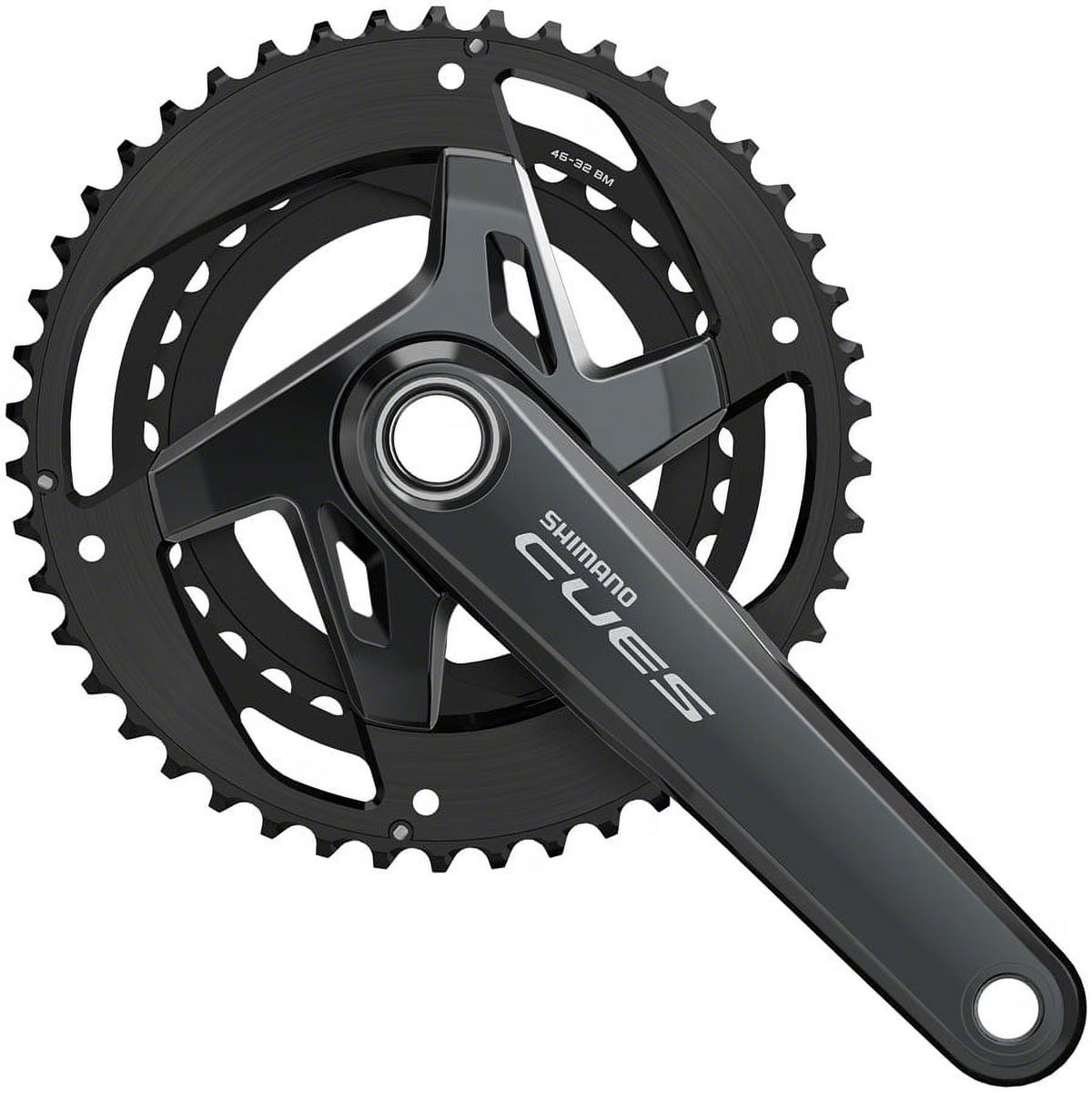 Black 175mm 11-Speed 46/32t Crankset Q37519