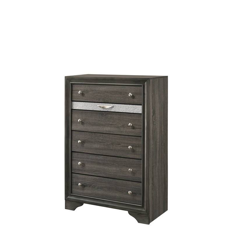 Gray 6 Drawer Chest Y4144