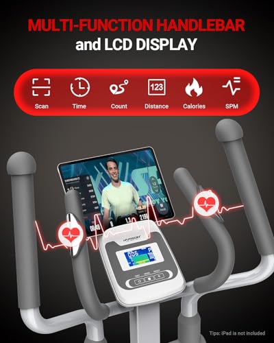 Magnetic Elliptical Exercise Machine with 16-Level Resistance Control Q156