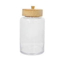 Glass Jar with Wood Lid O245698