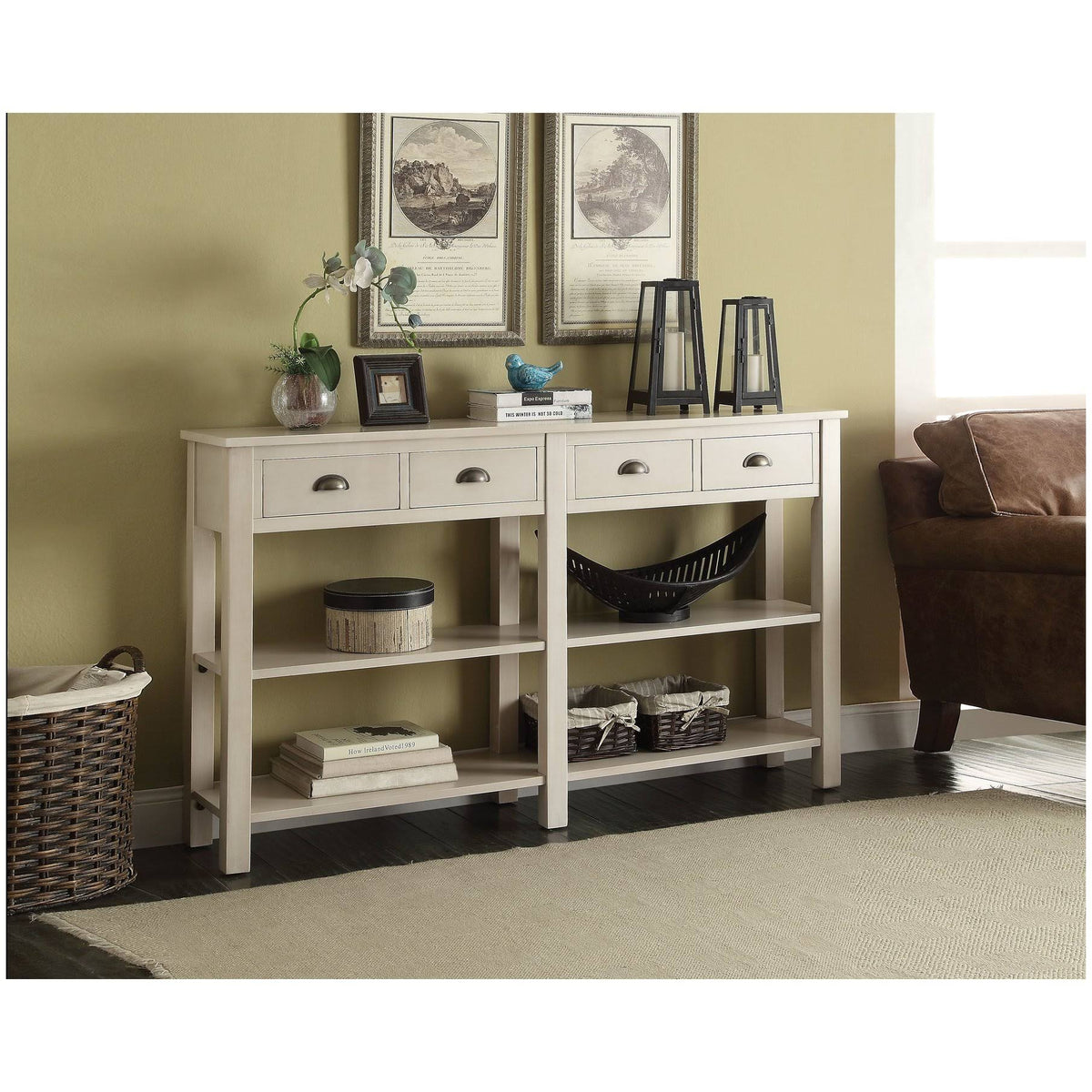 Cream Console Table V7804