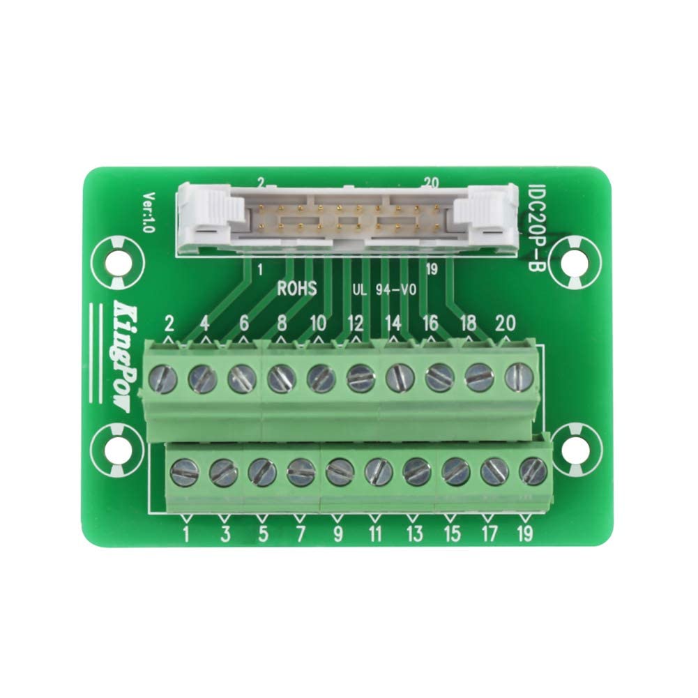 2x10 20Pins Male Header Terminal Block Connector Pack of 2 C4514