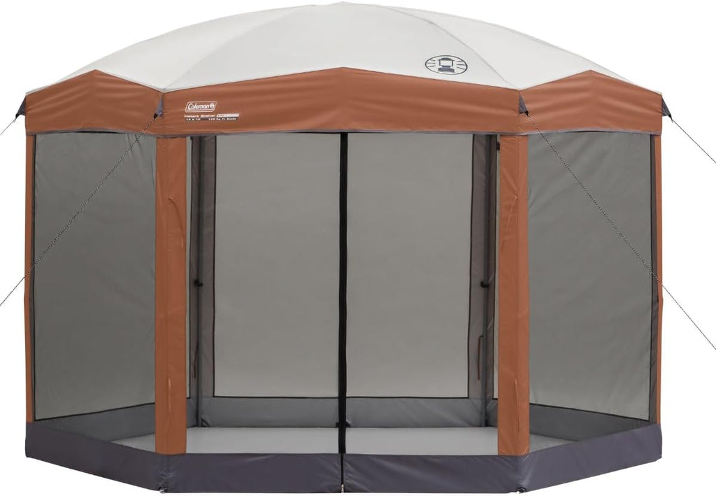 Brown/Black Instant Setup 6 Person Cabin Tent T217