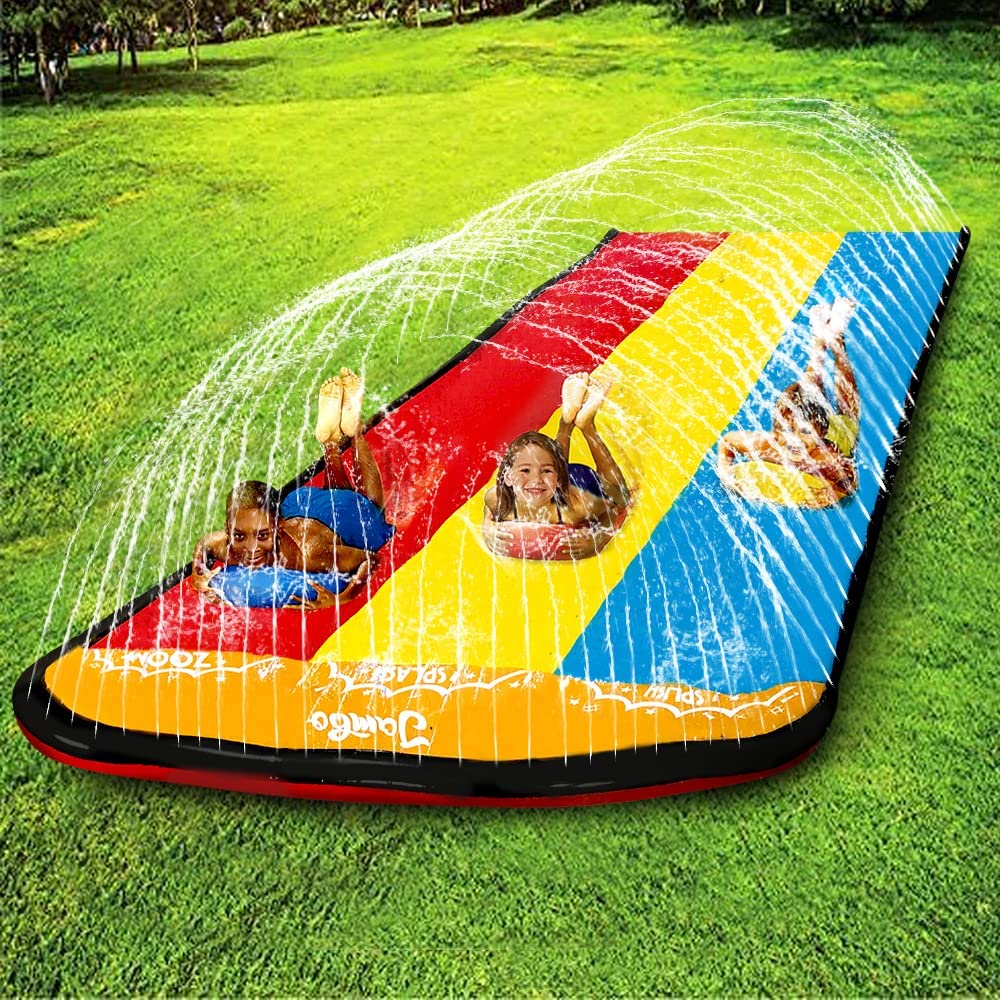 Triple Lane Water Slide with 3 Boogie Boards 16 Foot S4073