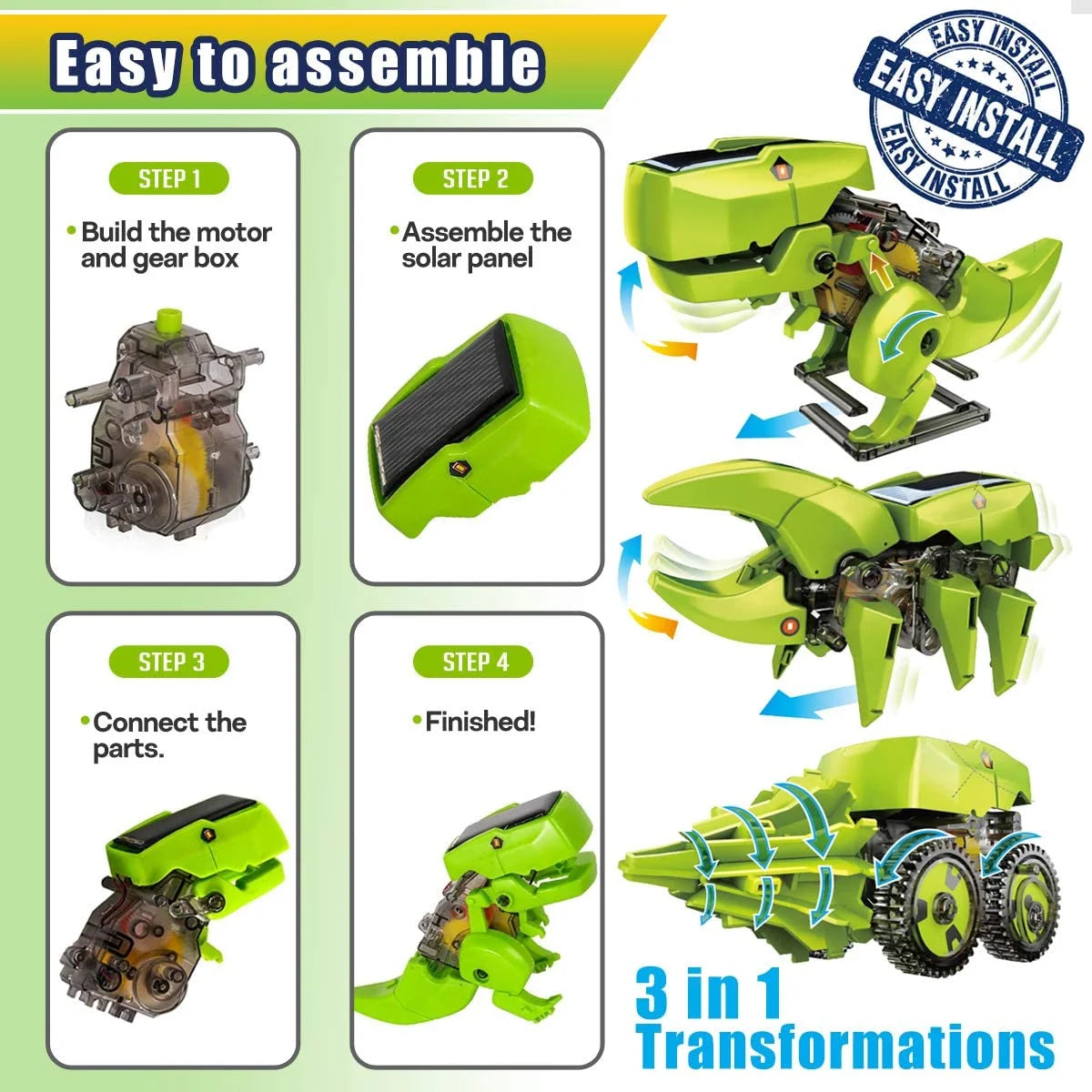 Solar Robot Kit 3-in-1 STEM Projects Robot Kit V61518