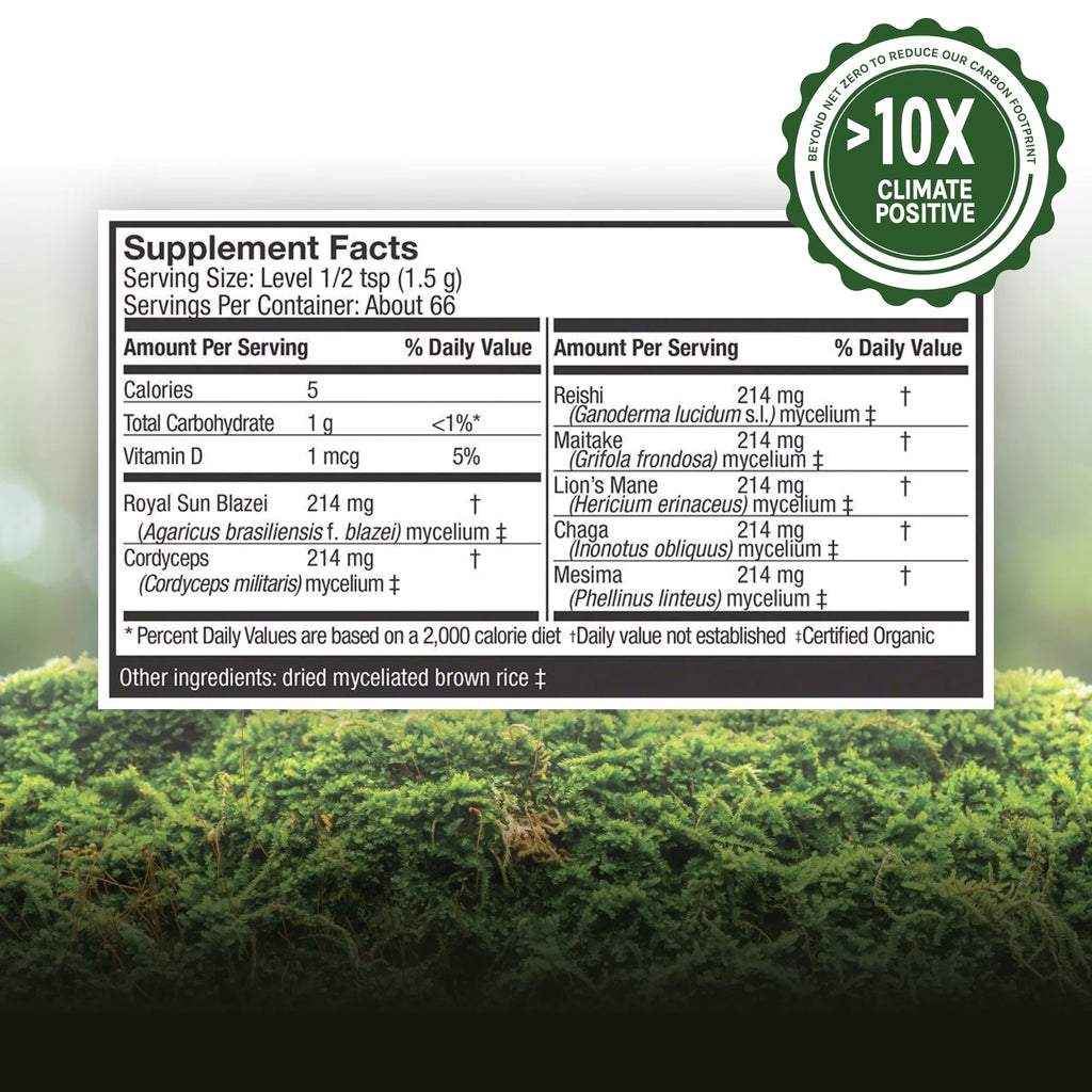 Mushroom Powder Supplement 3.5 Oz T2446
