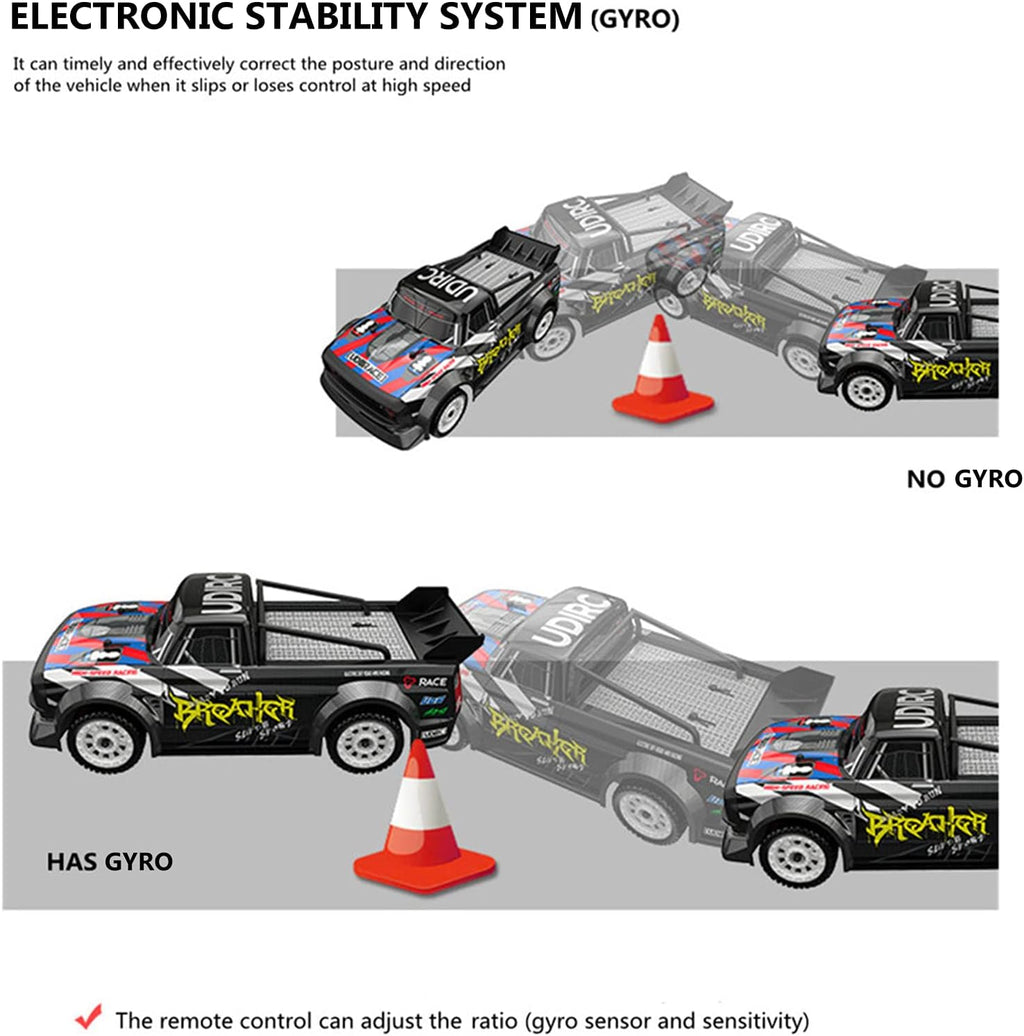 1:16 Scale 2.4GHz RC Drift Car, 4WD RTR, 2 Batteries T546339