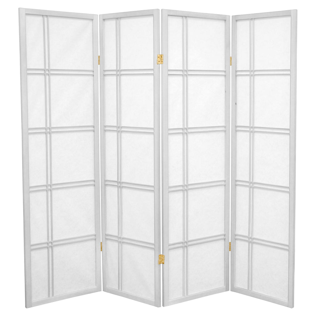 White 4 Panel Shoji Screen P673854