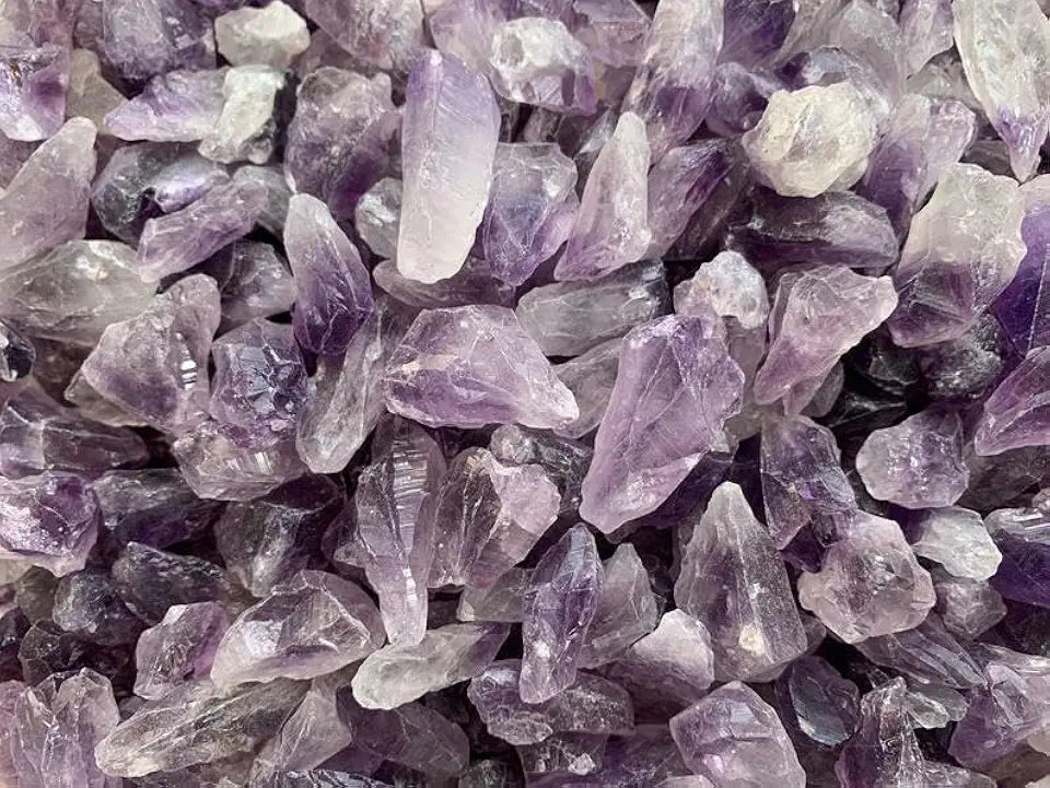 Rough Amethyst 0.5-1.25" Natural Small Amethyst Point 5 Pound X482