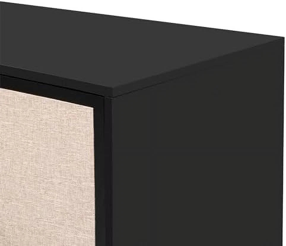 Solid Wood 4 Doors Sideboard Cabinet Y89258