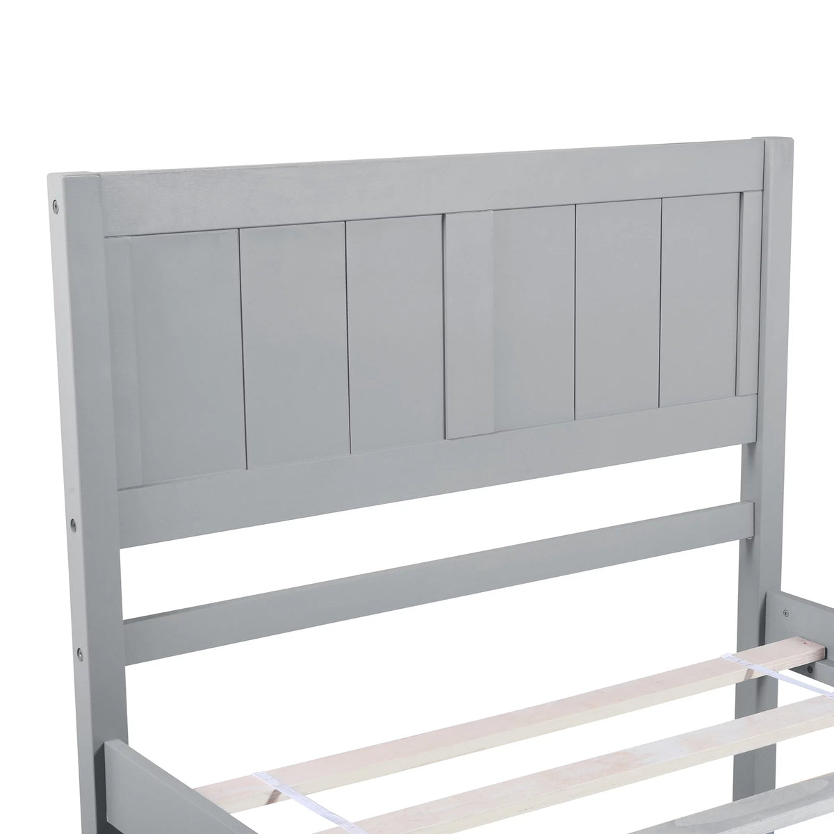 Twin Size Wood Platform Bed with Trundle W2204