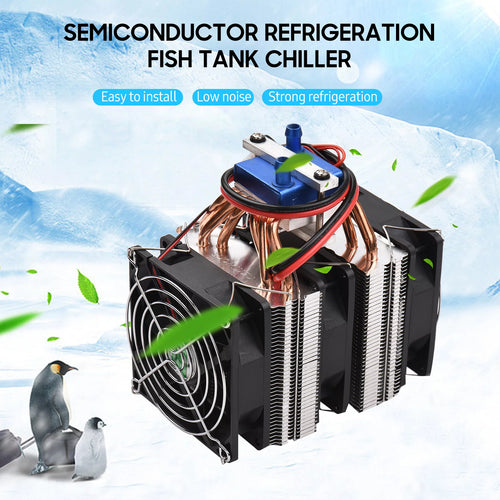180W Semiconductor Refrigeration Aquarium Chiller for 40 Liters T502