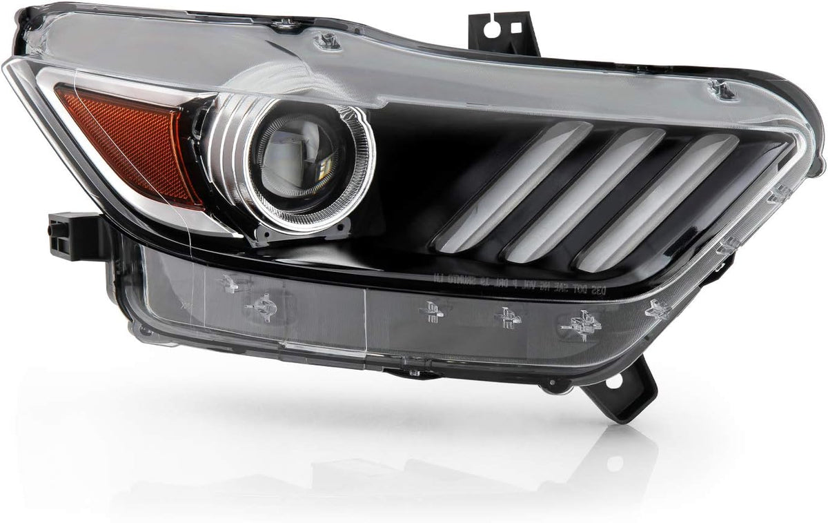 Passenger Right Side Black LED Tube Projector Headlight I282991