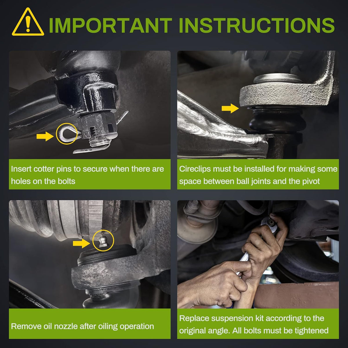 Front Lower Control Arms for Honda Pilot and Acura MDX U936391