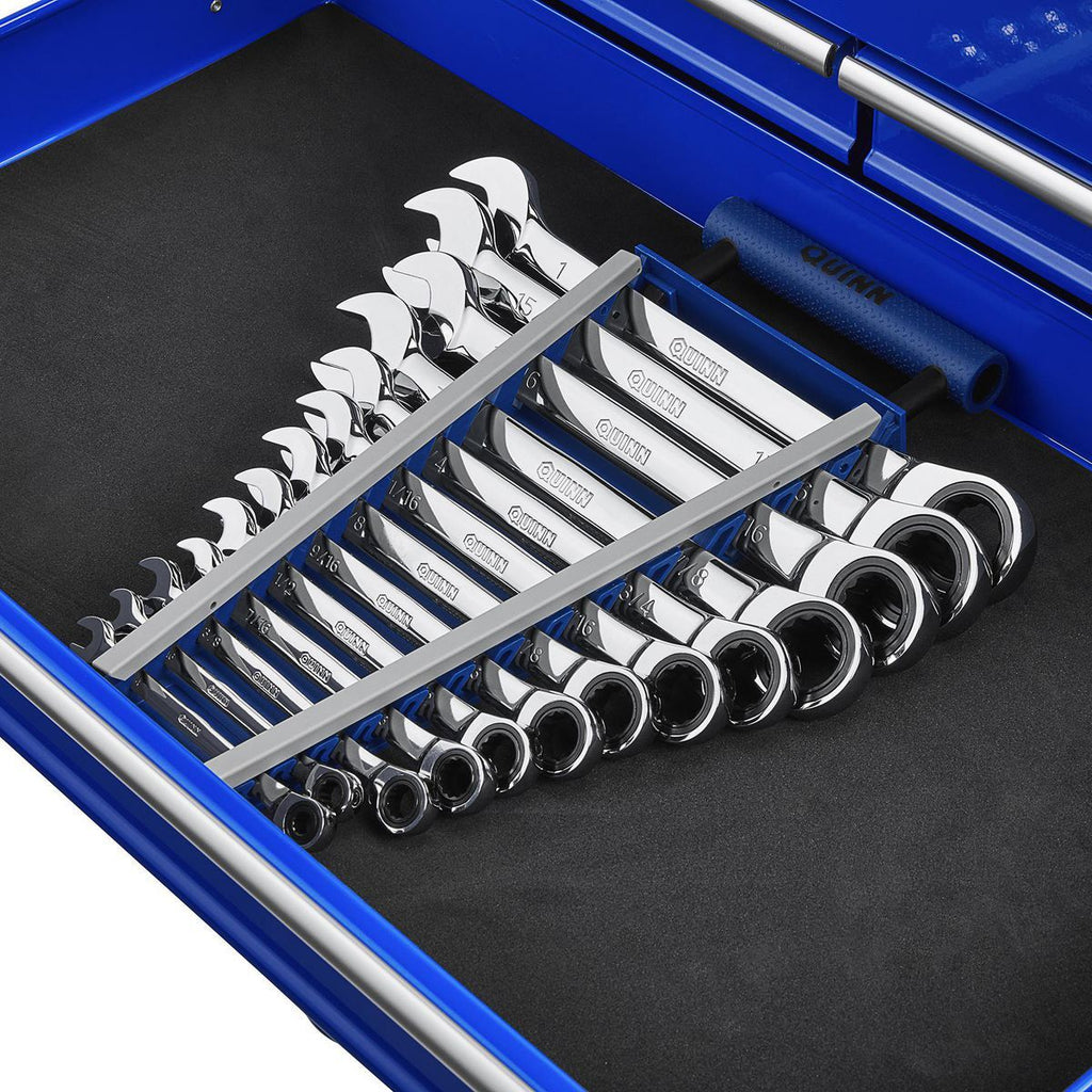 SAE Ratcheting Combination Wrench Set, 13-Piece N919