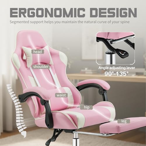 Ergonomic Height Adjustable Swivel Office Chair with Footrest R893