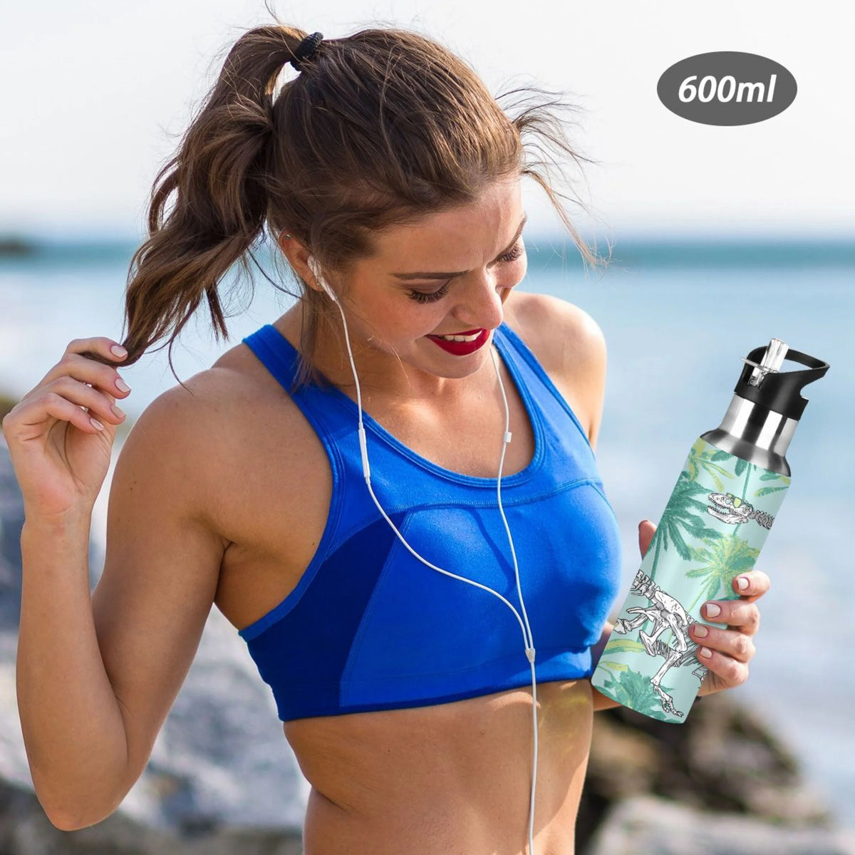 Stainless Steel Insulated Water Bottle with Straw Lid C971