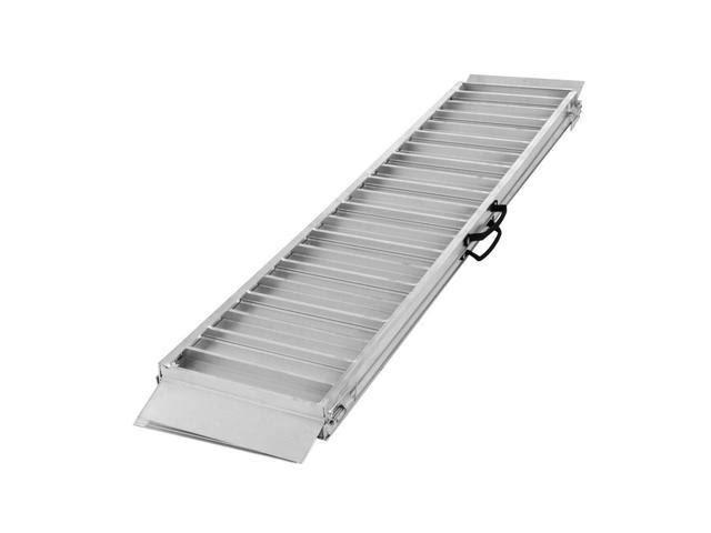 6 ft Portable Single-Fold Aluminum Wheelchair and Scooter Ramp Z281804