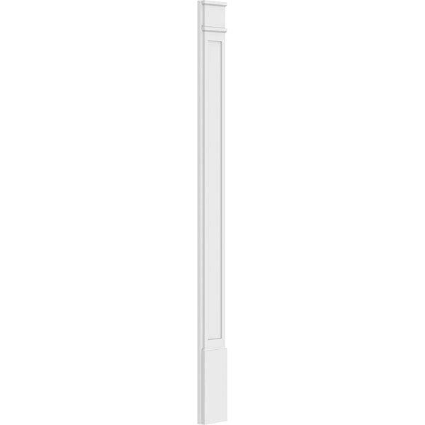 Flat Panel PVC Pilaster with Decorative Capital & Base (Pair) N44116