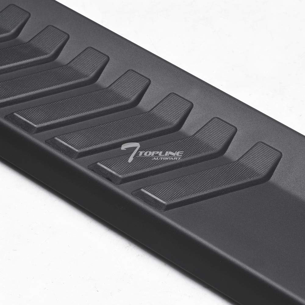 Matte Black Aluminum Side Step Rail Running Boards G398010