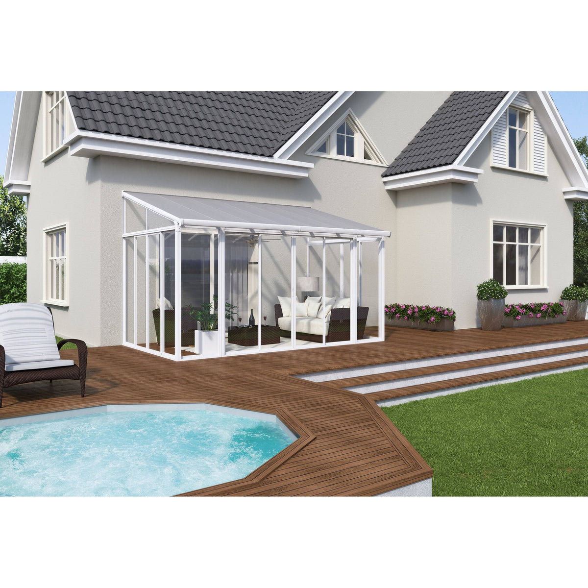 White Screen Door Set C85648