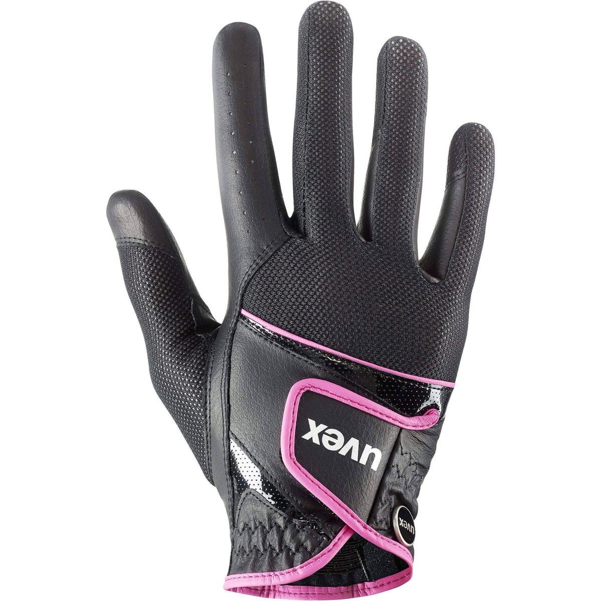 Ventilated Riding Glove Black/Pink 8 D5086