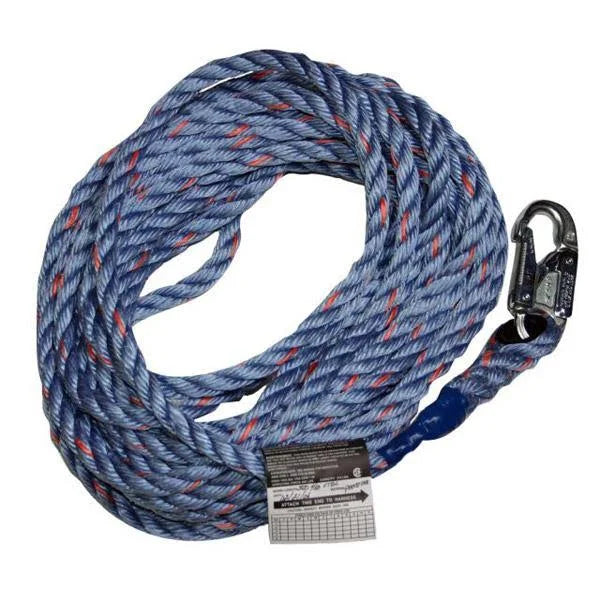 Polypropylene Vertical Lifeline with Snap Hook - 30 ft. J32833