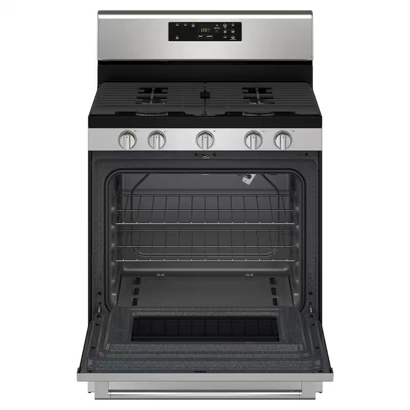 5 Burners Freestanding Gas Range Stainless Steel Self Clean R223505