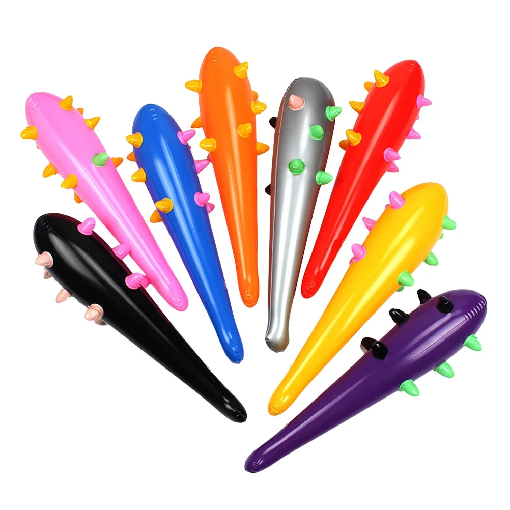 8pcs 55cm Inflatable Mace Clapper Hammers Toys (Mixed Color) P223453