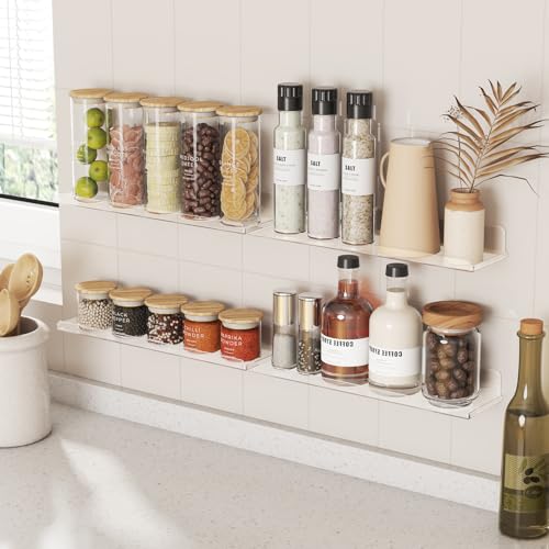 10 Pack White Acrylic Shelf 15" E2612