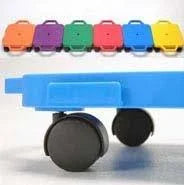 Green Ultra Glide Caster Board Set of 6 C1005