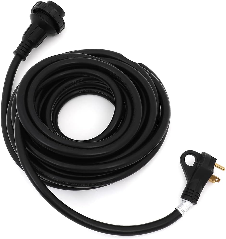 30Amp 36 Foot RV Power Extension Cord 10AWG/3C Wire TT-30P to L5-30R Twist Lock I4539