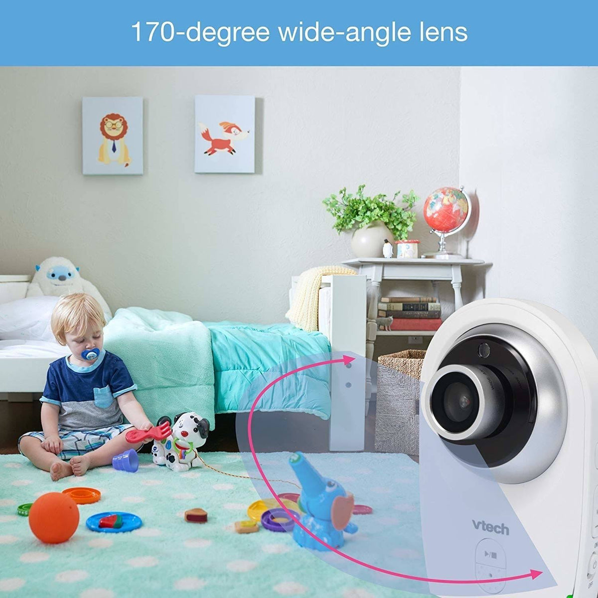 Video Baby Monitor with Wide Angle and Standard Lens F9745