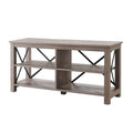 50" Wood Metal Open Back TV Stand Q88332