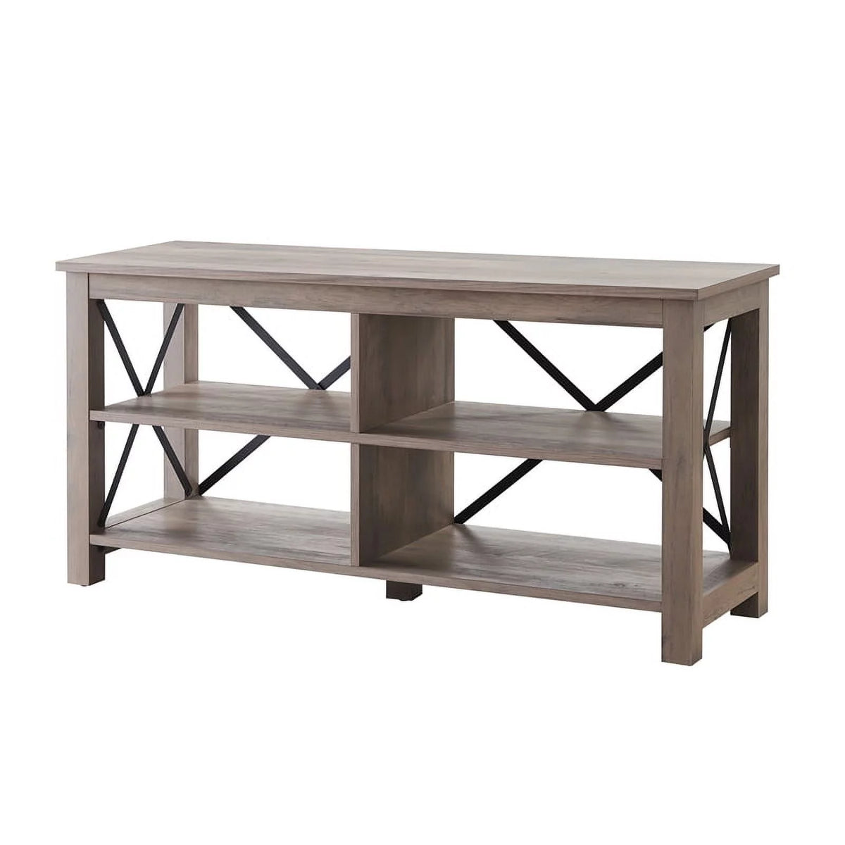 50" Wood Metal Open Back TV Stand Q88332