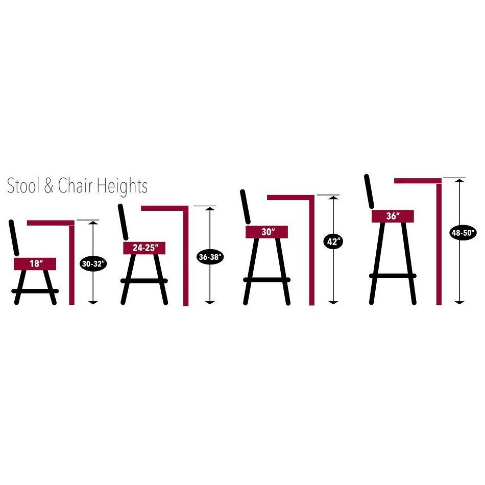 Chrome Pub Table 36 inch D1539