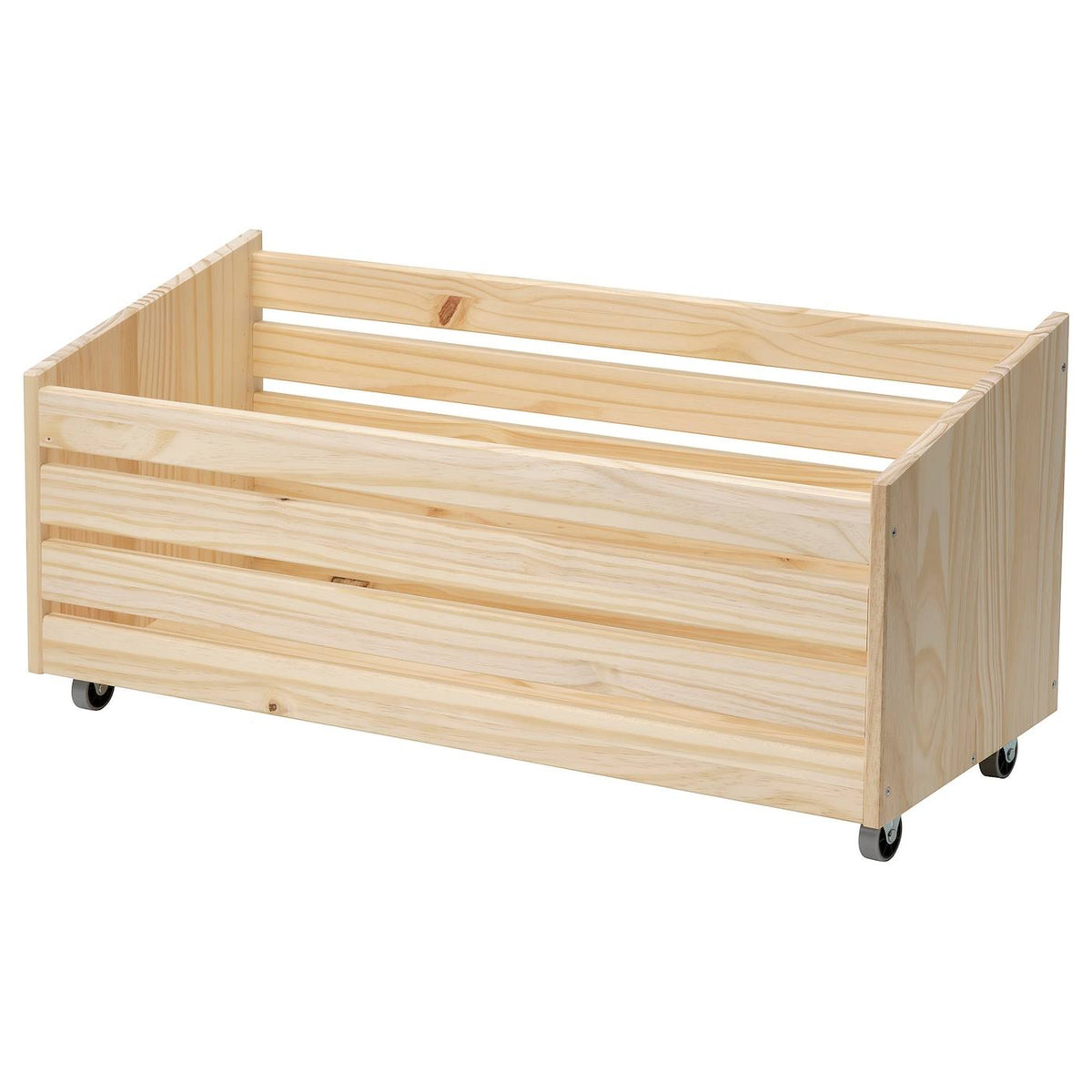 Pine Storage Box on Casters D327