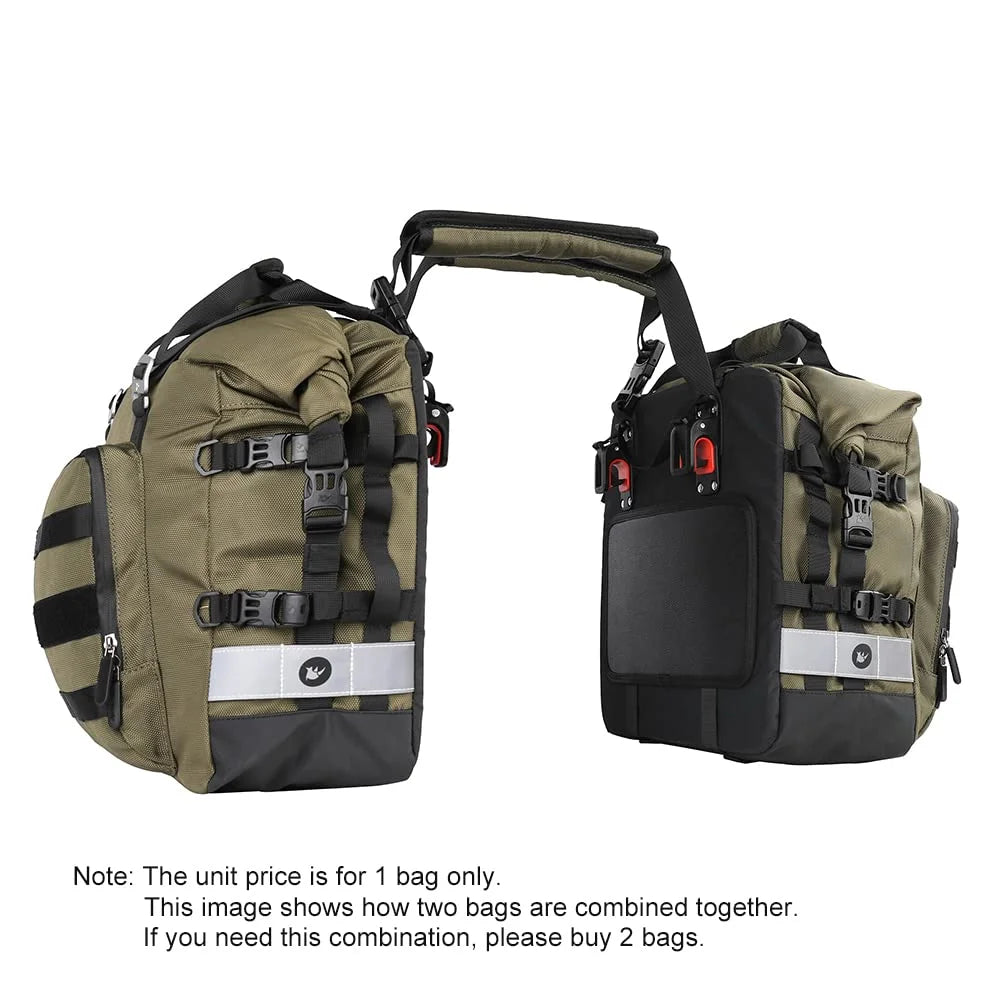 Waterproof Motorcycle Saddle Bag 20L U587924