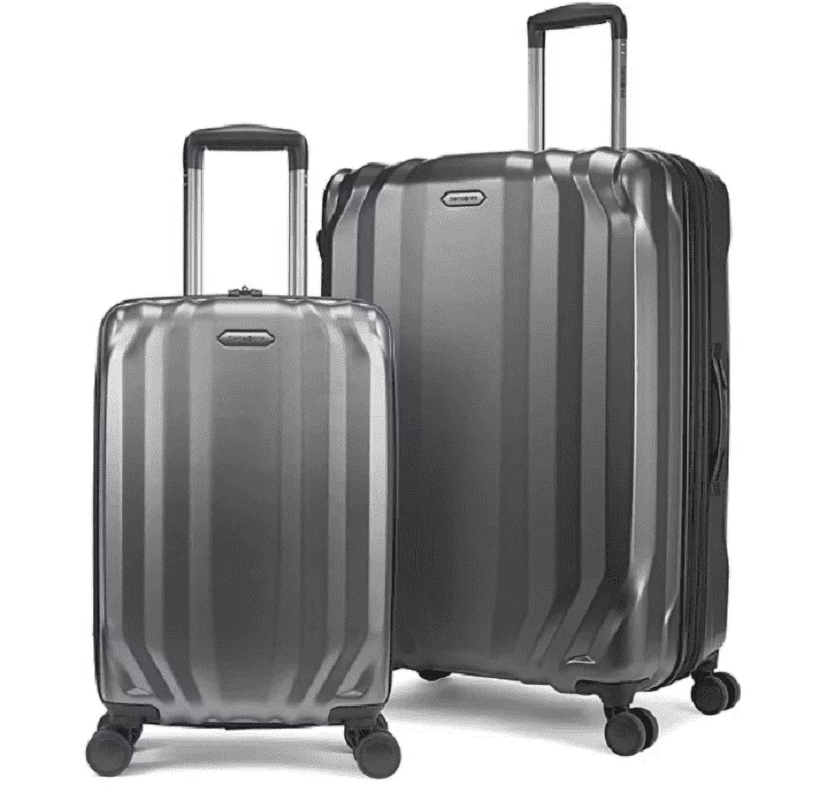 Hardside Spinner Luggage 2-Piece Set Dark Grey V4788